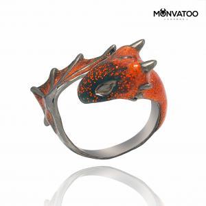 Black Garnet Dragon Ring