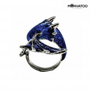 Black Sapphire Dragon Ring