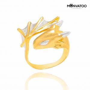 Gold Warrior Dragon Ring
