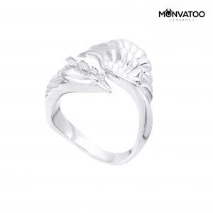 Rhodium Phoenix Ring