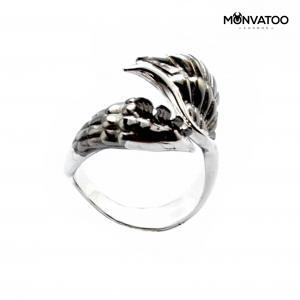 Silver Ash Phoenix Ring
