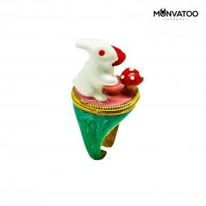 Emerald Wild Rabbit Ring