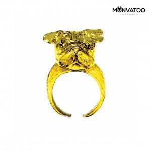 Golden Pug Ring