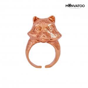 Rose Gold Fox Ring
