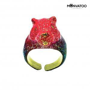 Turmaline Bear Ring