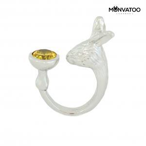 Golden Eye Rabbit Ring