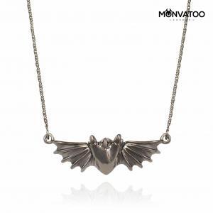 Black Rhodium Dragon Necklace