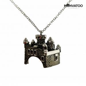 Black Ruthenium Castle Necklace