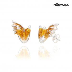 Moonlit Dragon Stud Earrings