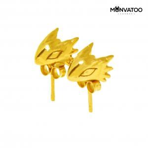 Gold Vermeil Dragon Stud Earrings