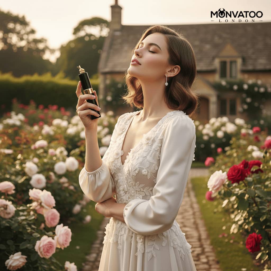 Luxury floral extrait de parfum with rose and jasmine notes