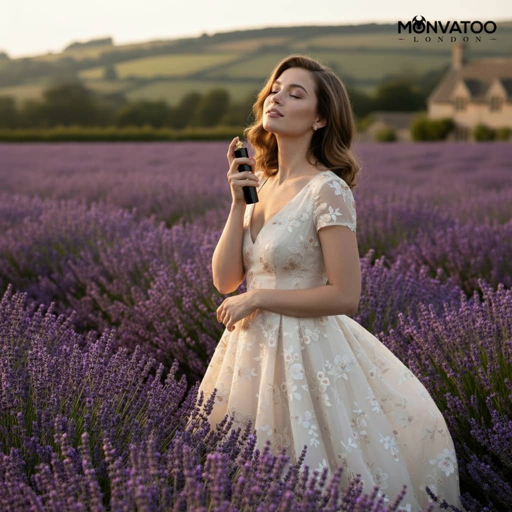 Luxury unisex perfume travel spray inspired by the moon and petals