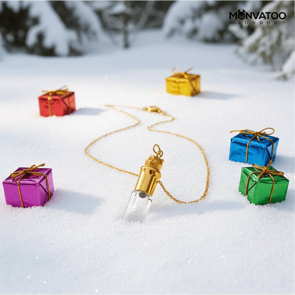 Woody amber unisex perfume inspired by fire and ice