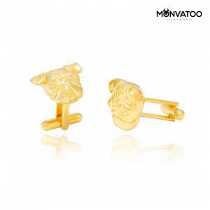 Golden Black Pug Cufflinks