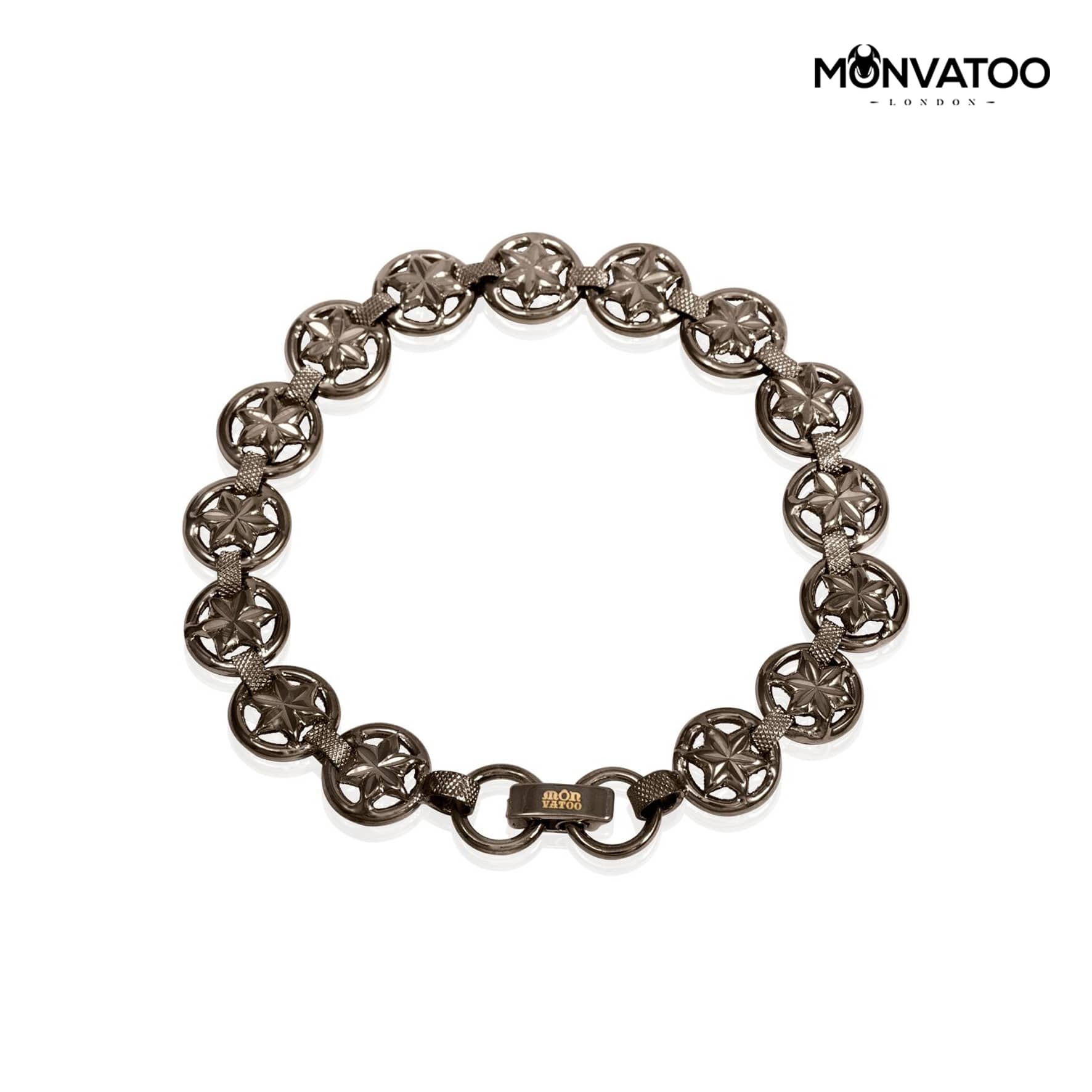 Black Constellar Bracelet by MONVATOO London - Stardust Constellation Bracelet in Black